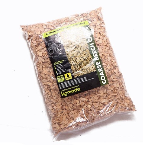 Komodo Coarse Beech Chips 6l - zrębki bukowe duże Komodo Coarse Beech Chips 6l - zrębki bukowe duże