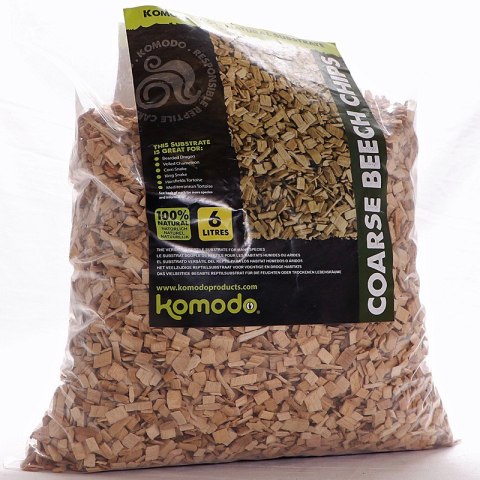 Komodo Coarse Beech Chips 6l - zrębki bukowe duże Komodo Coarse Beech Chips 6l - zrębki bukowe duże