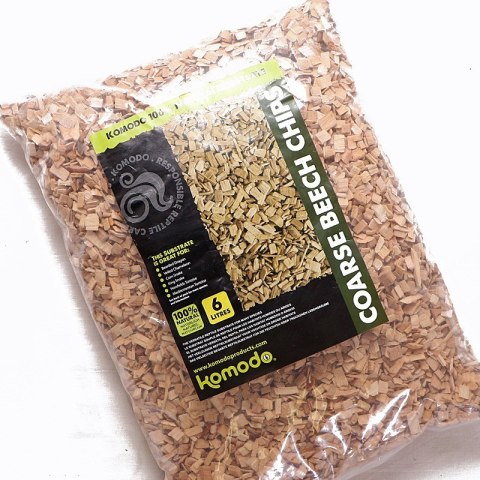 Komodo Coarse Beech Chips 6l - zrębki bukowe duże Komodo Coarse Beech Chips 6l - zrębki bukowe duże