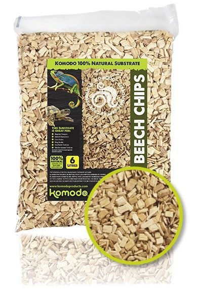 Komodo Coarse Beech Chips 6l - zrębki bukowe duże Komodo Coarse Beech Chips 6l - zrębki bukowe duże