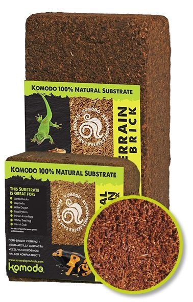 Komodo Tropical Terrain Brick M - podłoże z włókien kokosa 4l Komodo Tropical Terrain Brick M - podłoże z włókien kokosa 4l