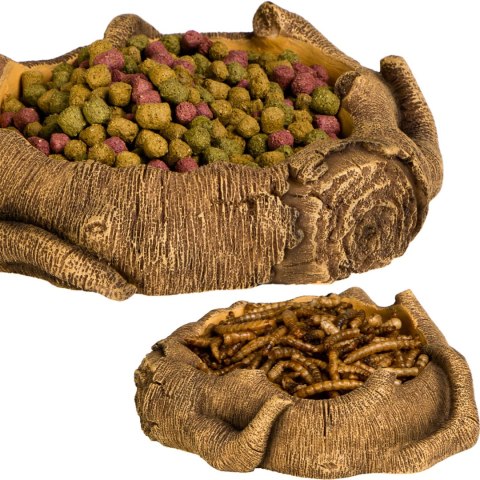 Terrario Rustic Wood Bowl - Miska do Terrarium 12x12x3,5 cm Terrario Rustic Wood Bowl - Miska do Terrarium 12x12x3,5 cm