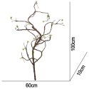 Terrario - Sztuczna Gałąź Dekoracyjna z Pędami do Terrarium - 100 cm