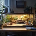 Terrario - Sztuczna roślina do terrarium - Paproć 40x14x41 cm