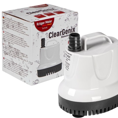 Krüger Meier ClearGenix 600 - pompa niskiego zanurzenia 600l/h Krüger Meier ClearGenix 600 - pompa niskiego zanurzenia 600l/h