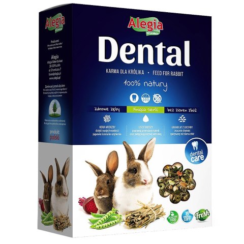 Alegia Dental królik - kompletna dieta dla królika 300g Alegia Dental królik - kompletna dieta dla królika 300g