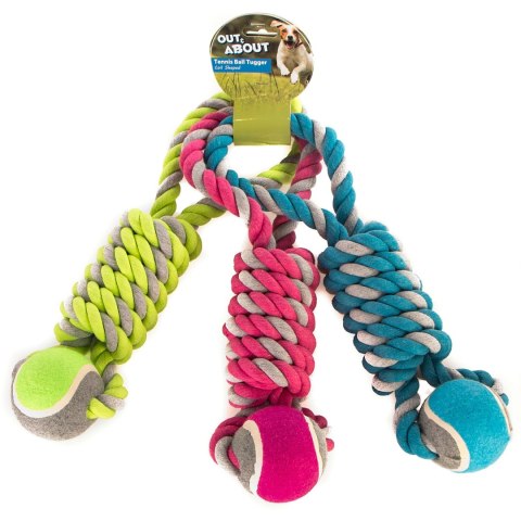 HappyPet Tennis Ball Tugger - piłka tenisowa z sznurem HappyPet Tennis Ball Tugger - piłka tenisowa z sznurem