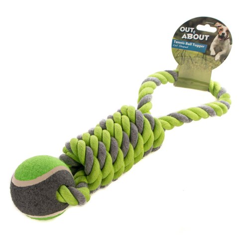 HappyPet Tennis Ball Tugger - piłka tenisowa z sznurem HappyPet Tennis Ball Tugger - piłka tenisowa z sznurem