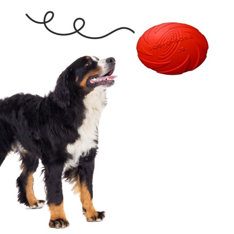Pet Nova zabawka - dysk gumowy frisbee czerwony 15cm Pet Nova zabawka - dysk gumowy frisbee czerwony 15cm