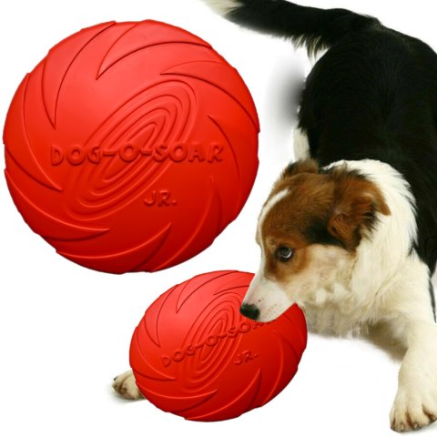 Pet Nova zabawka - dysk gumowy frisbee czerwony 15cm Pet Nova zabawka - dysk gumowy frisbee czerwony 15cm