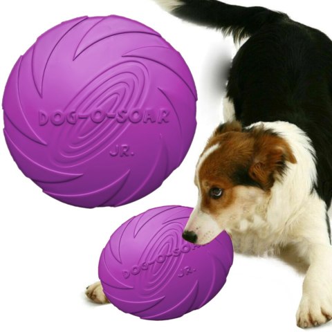 Pet Nova zabawka - dysk gumowy frisbee fioletowy 22cm Pet Nova zabawka - dysk gumowy frisbee fioletowy 22cm