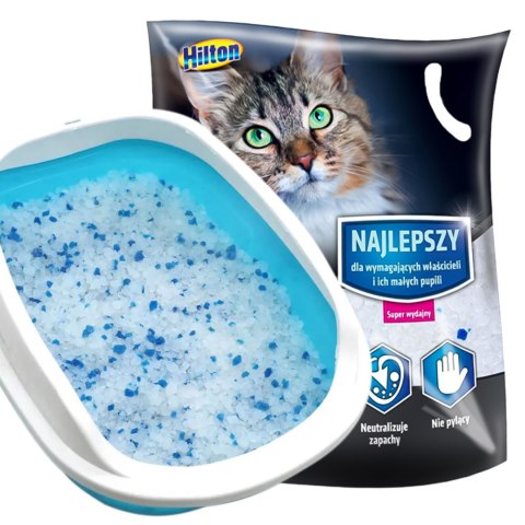 Hilton Cat Litter Silicone - żwirek silikonowy dla kota 3,8l Hilton Cat Litter Silicone - żwirek silikonowy dla kota 3,8l