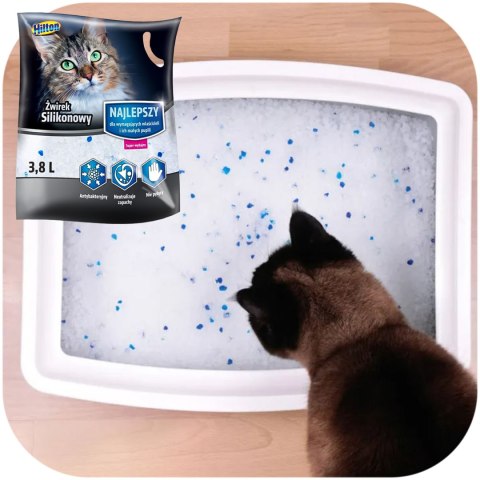 Hilton Cat Litter Silicone - żwirek silikonowy dla kota 3,8l Hilton Cat Litter Silicone - żwirek silikonowy dla kota 3,8l