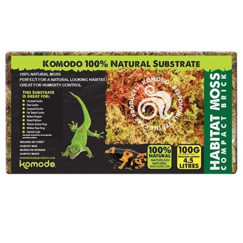 Komodo Habitat Moss 100g - mech torfowiec Komodo Habitat Moss 100g - mech torfowiec
