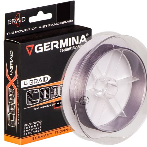 Germina 4-BRAID CODE 0,10mm GRAY - plecionka wędkarska 150m Germina 4-BRAID CODE 0,10mm GRAY - plecionka wędkarska 150m