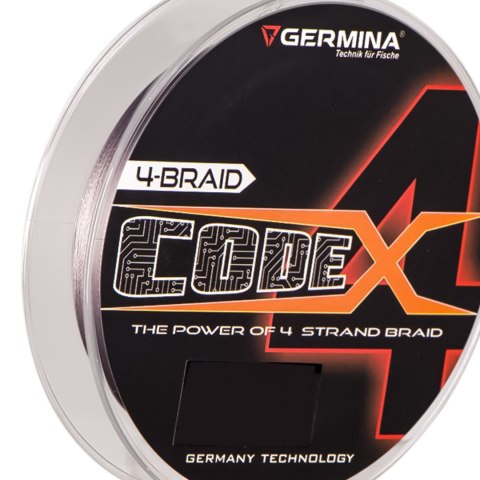 Germina 4-BRAID CODE 0,10mm GRAY - plecionka wędkarska 150m Germina 4-BRAID CODE 0,10mm GRAY - plecionka wędkarska 150m