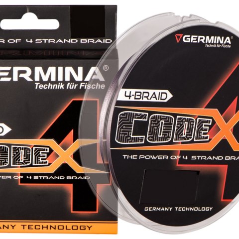 Germina 4-BRAID CODE 0,10mm GRAY - plecionka wędkarska 150m Germina 4-BRAID CODE 0,10mm GRAY - plecionka wędkarska 150m