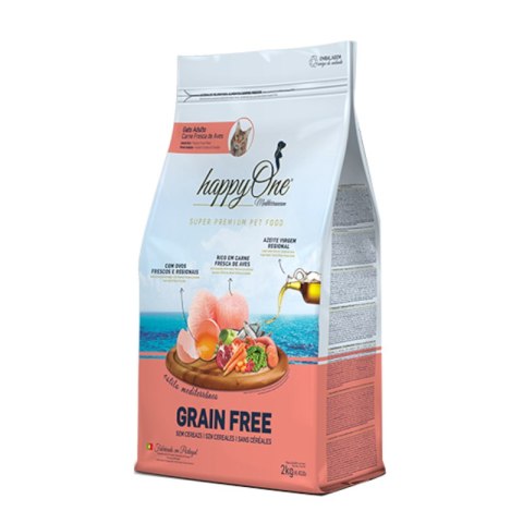 HappyOne Grain-Free Mediterraneum Cat 2Kg koty dorosłe