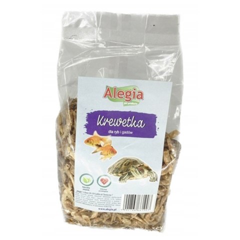 Alegia Krewetka 125g - Naturalny przysmak dla ryb i gadów Alegia Krewetka 125g - Naturalny przysmak dla ryb i gadów