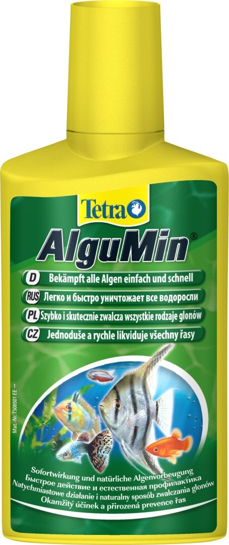 Tetra AlguMin 250ml - środek zwalczający glony w akwarium Tetra AlguMin 250ml - środek zwalczający glony w akwarium