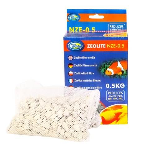 Aqua Nova Zeolite NZE-0.5 - zeolit wkład filtra 0,5kg Aqua Nova Zeolite NZE-0.5 - zeolit wkład filtra 0,5kg