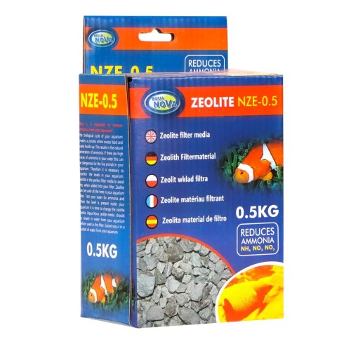 Aqua Nova Zeolite NZE-0.5 - zeolit wkład filtra 0,5kg Aqua Nova Zeolite NZE-0.5 - zeolit wkład filtra 0,5kg