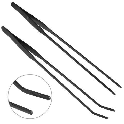 Aquapro - pęseta prosta czarna 25cm Aquapro - pęseta prosta czarna 25cm